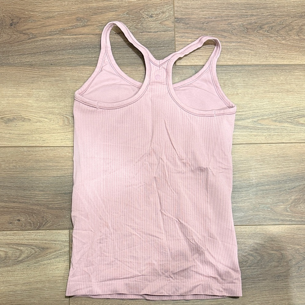 Pink Lululemon Ribbed Tank Top - Picture 3 of 3